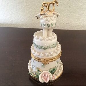 Blue Sky 50th anniversary cake trinket box Extremely Rare!